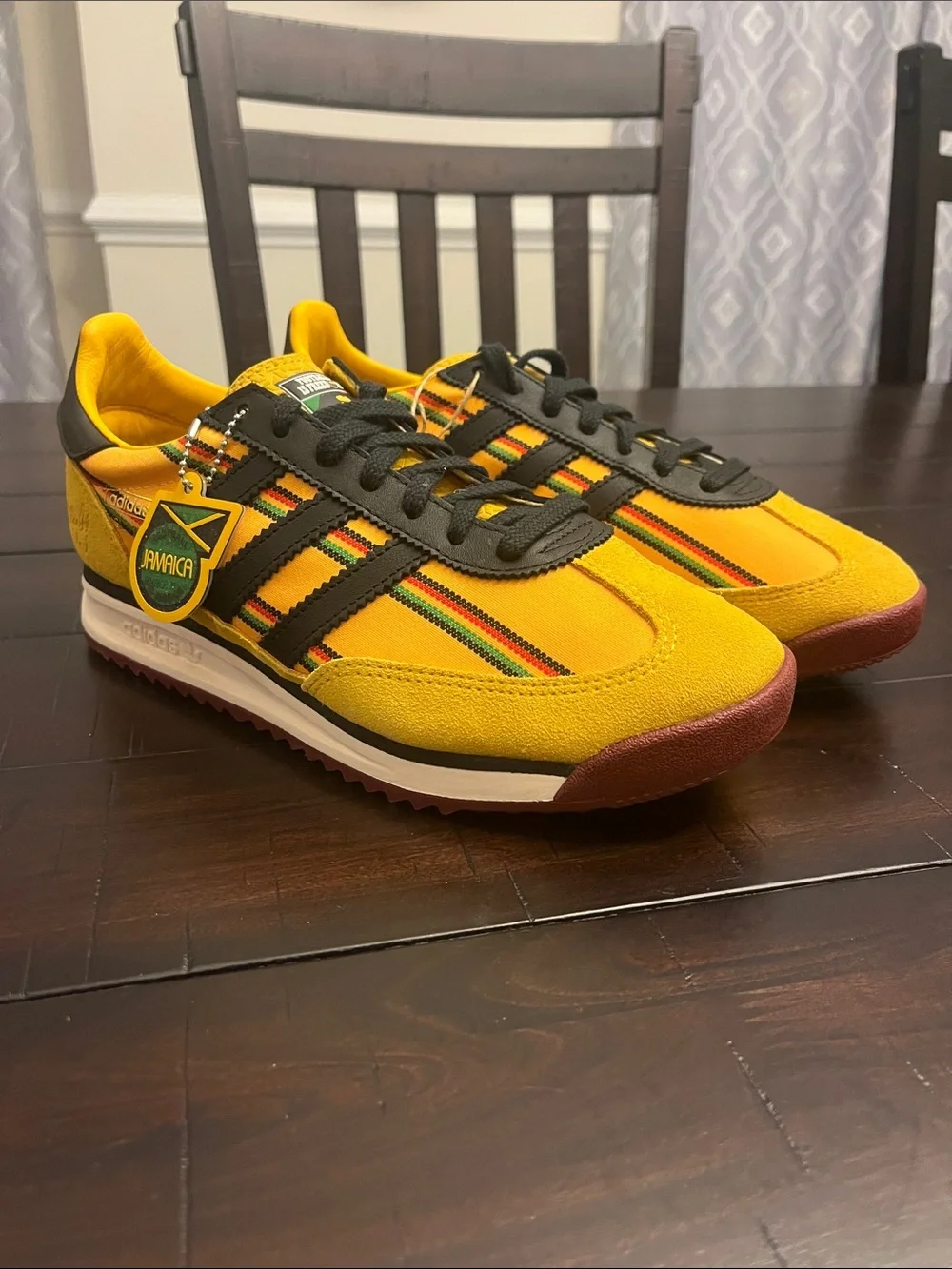 Adidas SL72 RS Jamaica Bob Marley Shoes Sneakers Reggae Mens Sz 6.5 / Womens 7.5